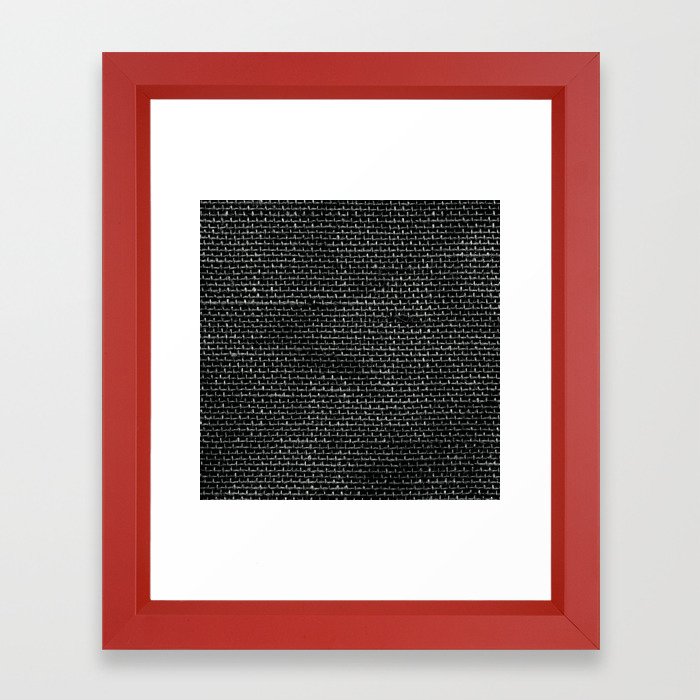 Black Burlap Texture Framed Art Print By Adrianfvtvrvm Society6