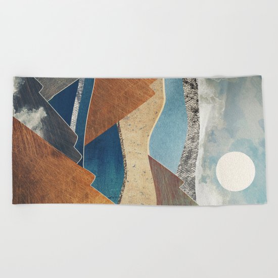Mountain Pass Beach Towel