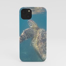 Hawksbill Sea Turtle in the Galapagos iPhone Case