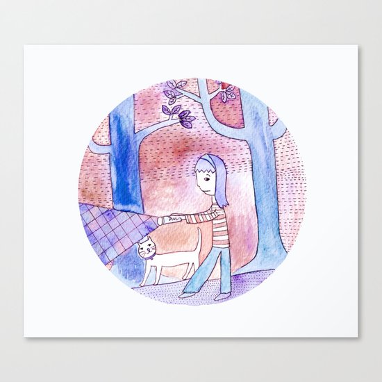 Lost in the dark Canvas Print