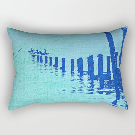 OCEAN BLUE Rectangular Pillow