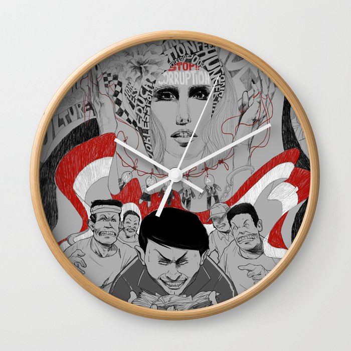 Corruption and Nepotism! Wall Clock