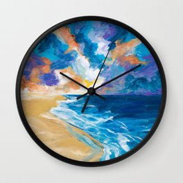 Stormy Sea Wall Clock