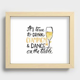 champagne Recessed Framed Print
