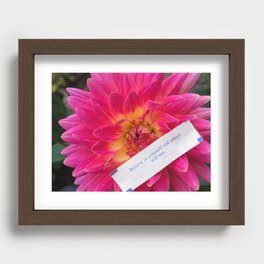 Flower Fortunes - Believe Recessed Framed Print