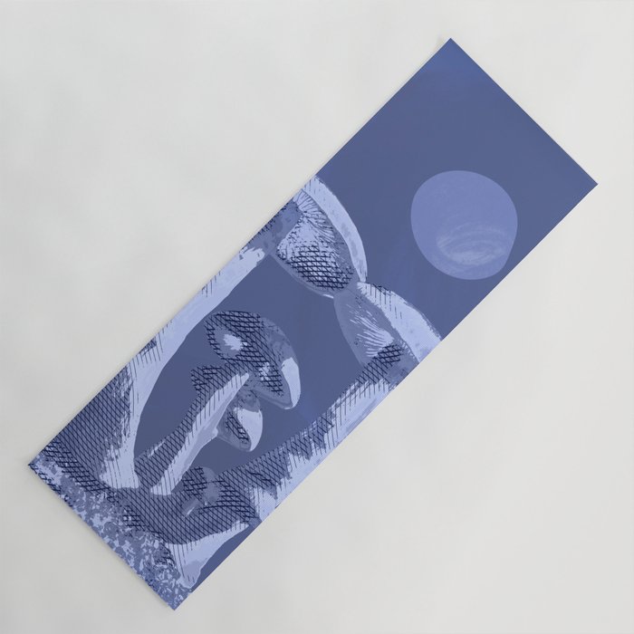 Indigo Mushroom Midnight Yoga Mat