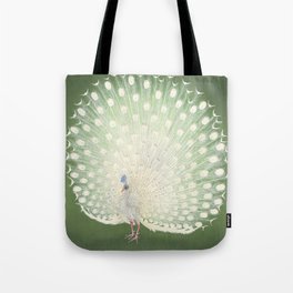 Peacock, Ohara Koson - Japanese Woodcut Tote Bag