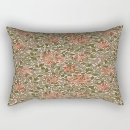 William Morris Honeysucklea, Morris floral,No.06, Rectangular Pillow