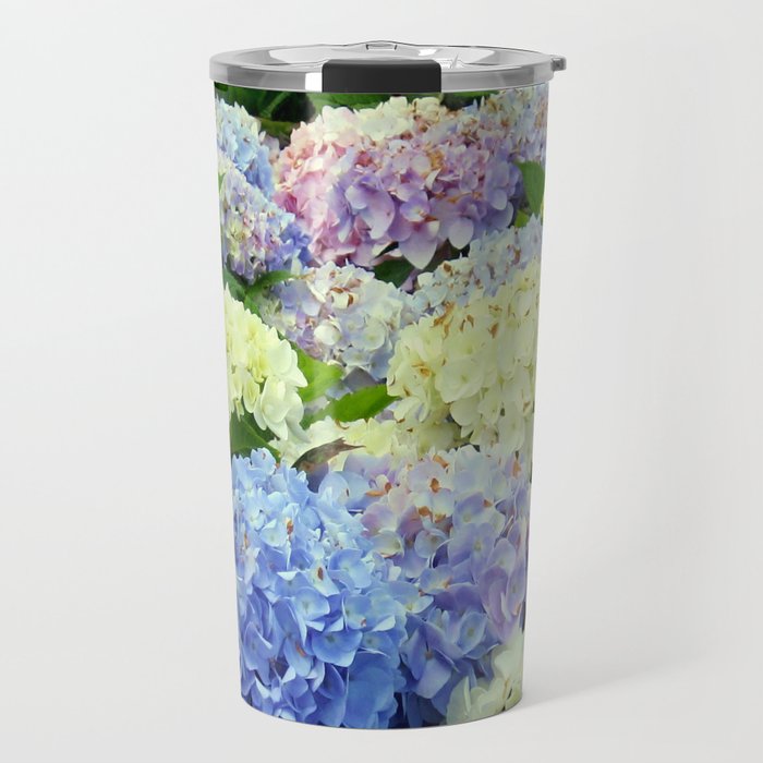 Hydrangea Flowers Mix Travel Mug