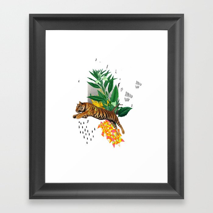 Jungle Tiger Framed Art Print
