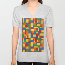 Lego bricks V Neck T Shirt