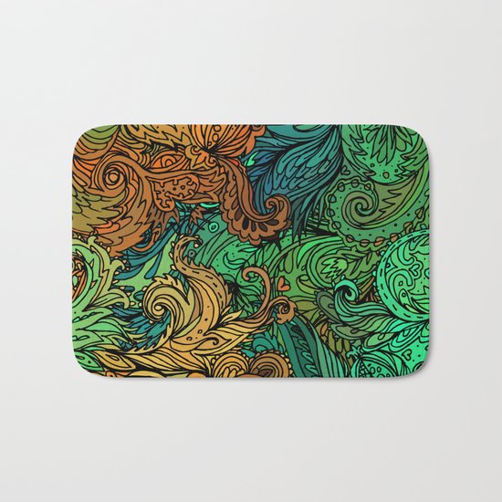 Indian Pattern 02 Bath Mat
