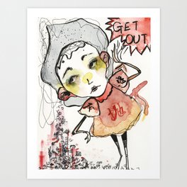 Out off My Head Art Print