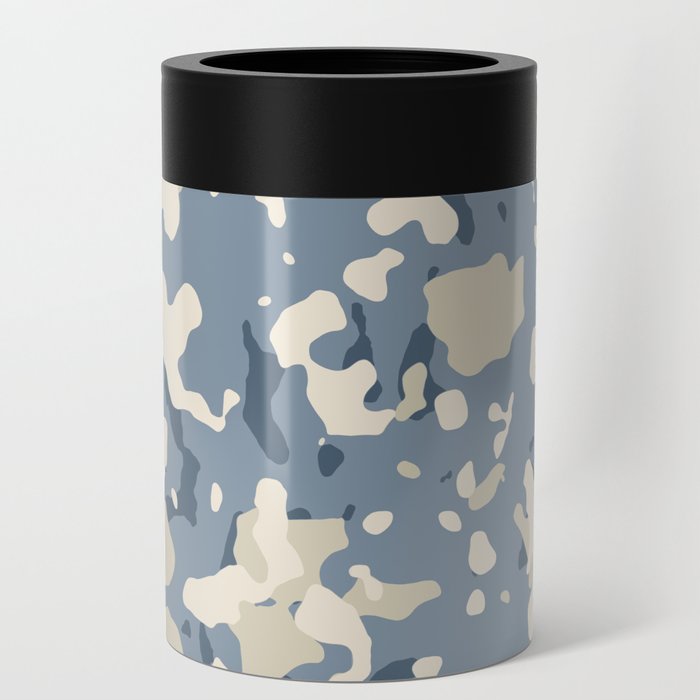 Blue Camouflage Can Cooler