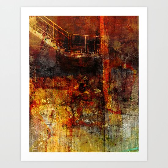 Stairs to the basement Art Print