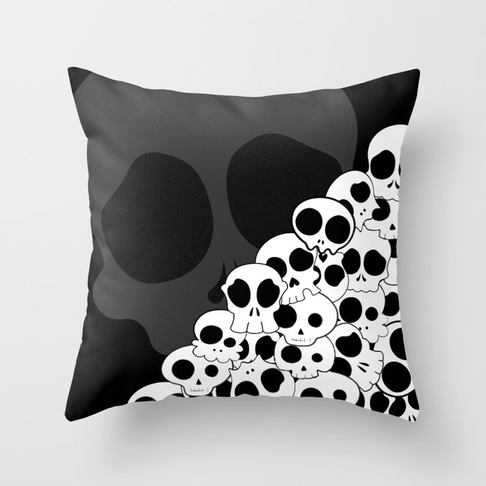 Skulls Throw Pillow