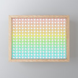 Rainbow Starfish Framed Mini Art Print