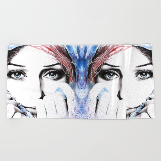 See What Feelings I Hide Beach Towel