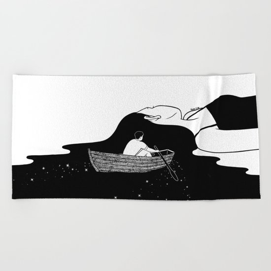 Rowing to you Beach Towel