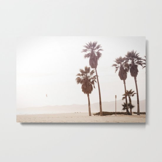 Vintage Summer Palm Trees Metal Print