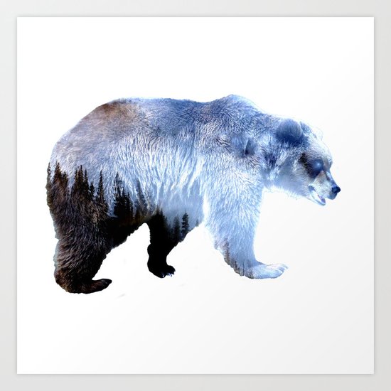 Lazy Bear Art Print