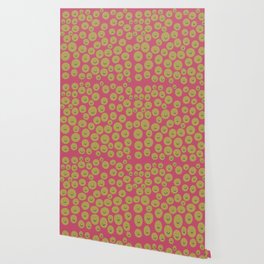 Summer Happy Baby Party - magenta and lime green Wallpaper