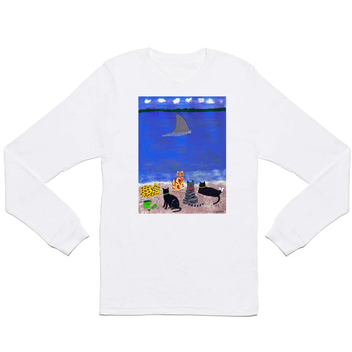 Cats on the Beach Long Sleeve T Shirt