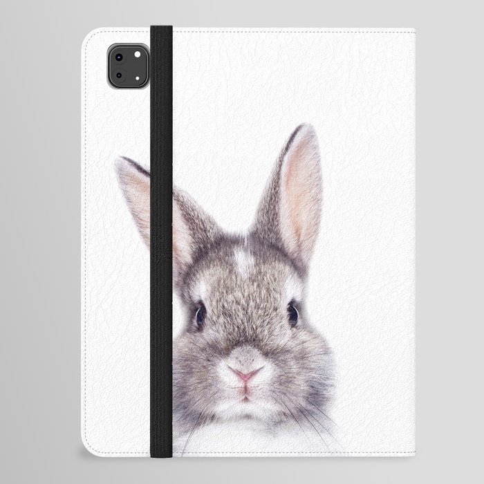 Bunny, Baby Rabbit, Kids Art, Baby Animals Art Print By Synplus iPad Folio Case