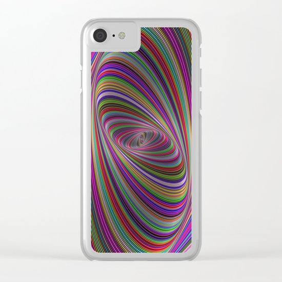 Psychedelic colors Clear iPhone Case