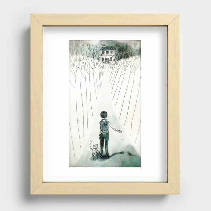 so lonely and so lost... Recessed Framed Print