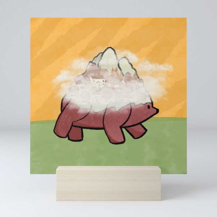 All Seeing Bear #2 Edit Mini Art Print