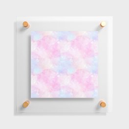 Pink Pastel Galaxy Painting Floating Acrylic Print