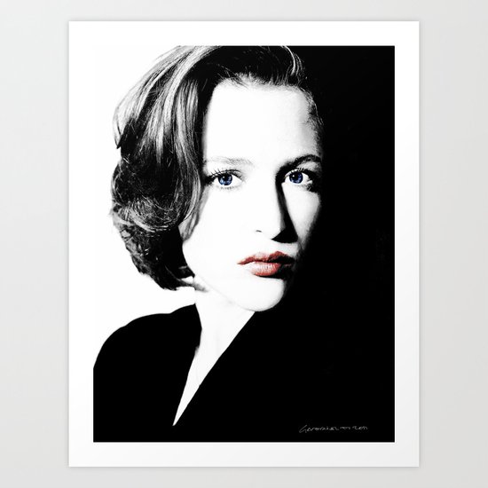 Gillian Anderson Art Print