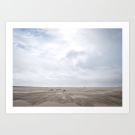 Grayland Beach on a Cloudy Day Art Print