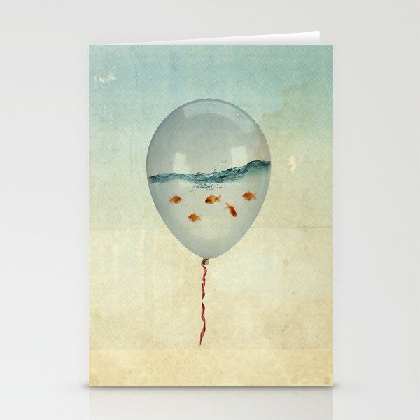 Balloon Fish Stationery Cards