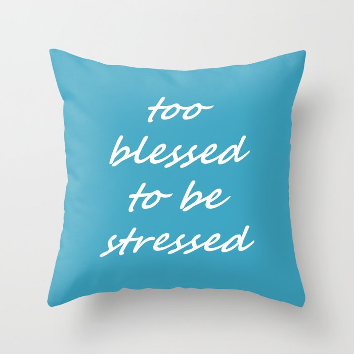 Aqua throw cheap pillows