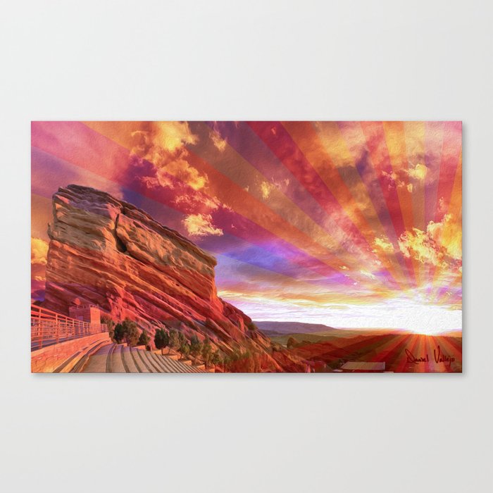 Red Rocks Sunrise Canvas Print