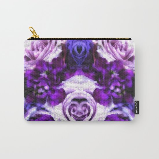 purple pink flowers Carry-All Pouch