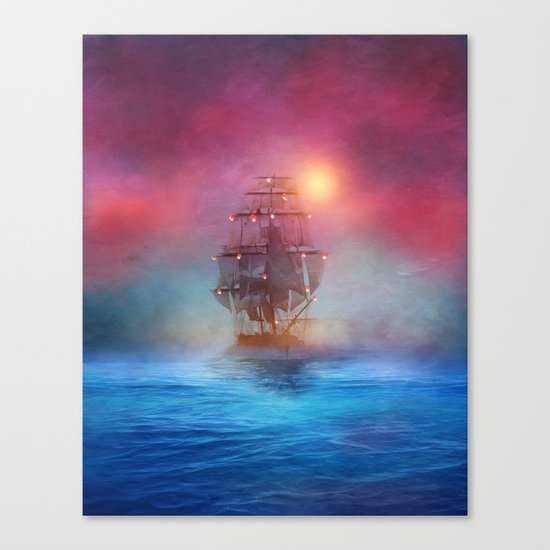 The lights Canvas Print
