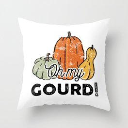 Oh My Gourd! Throw Pillow