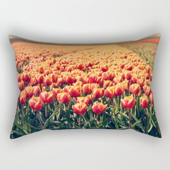 Tulips field #6 Rectangular Pillow