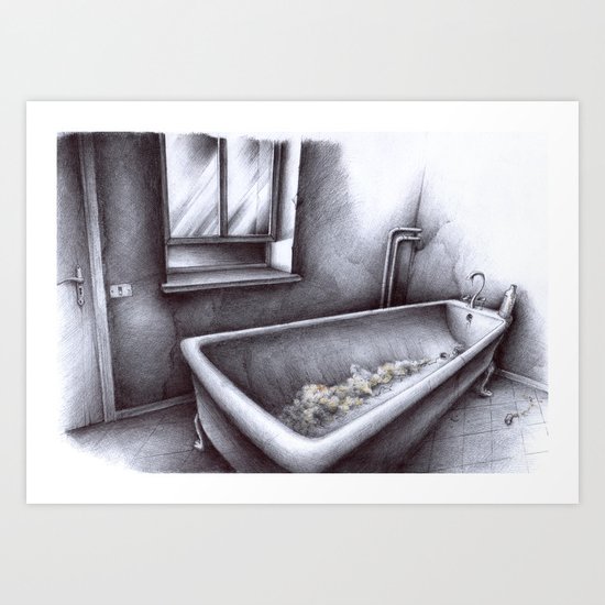 La vasca Art Print