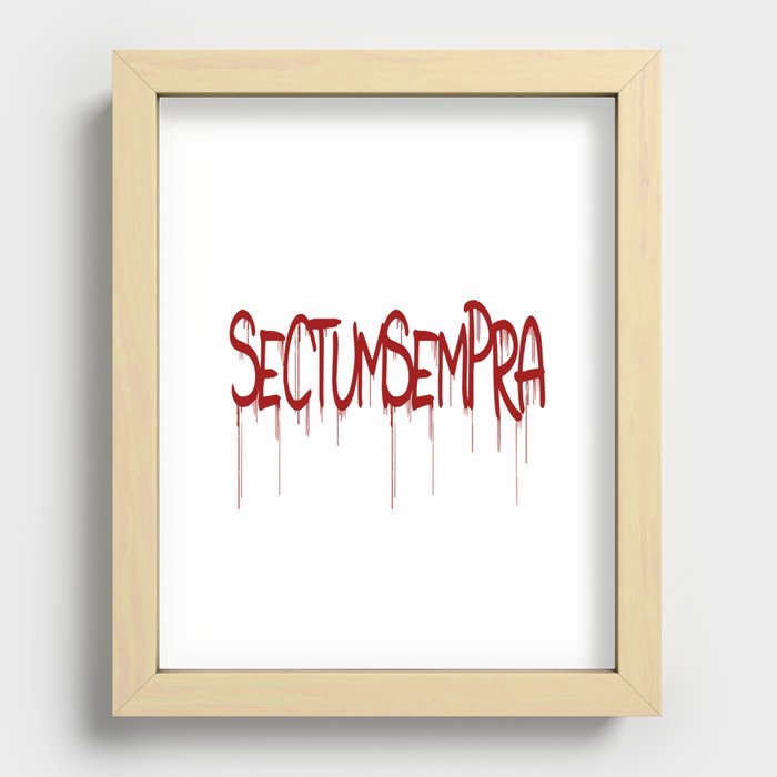 Sectumsempra Recessed Framed Print