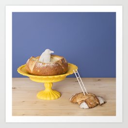 Cheese fondue Art Print