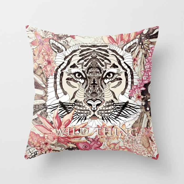 TIGER - WILD THING JUNGLE Throw Pillow