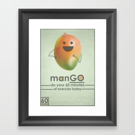 manGO Framed Art Print