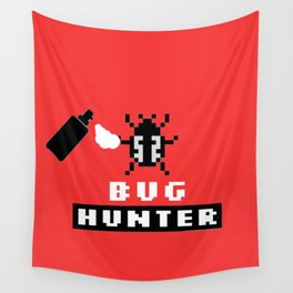 Programmer bug hunter Wall Tapestry