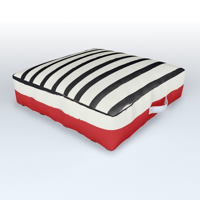 Red Chili x Stripes Outdoor Floor Cushion