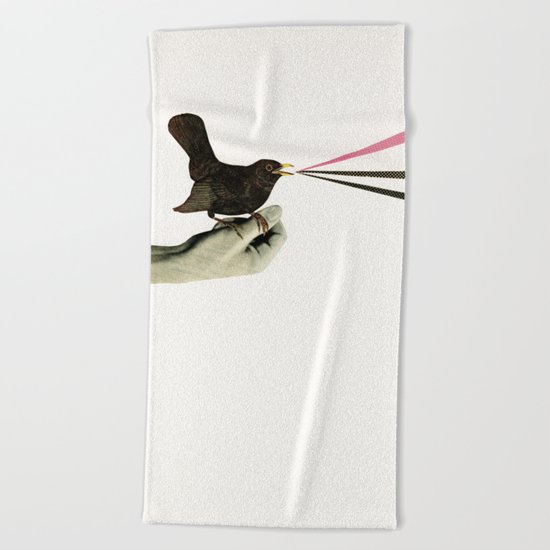 Bird in the Hand Beach Towel