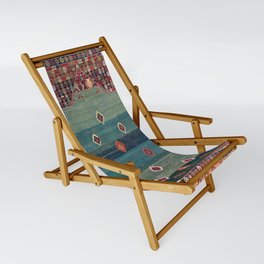 Sivas Antique Turkish Niche Kilim Print Sling Chair